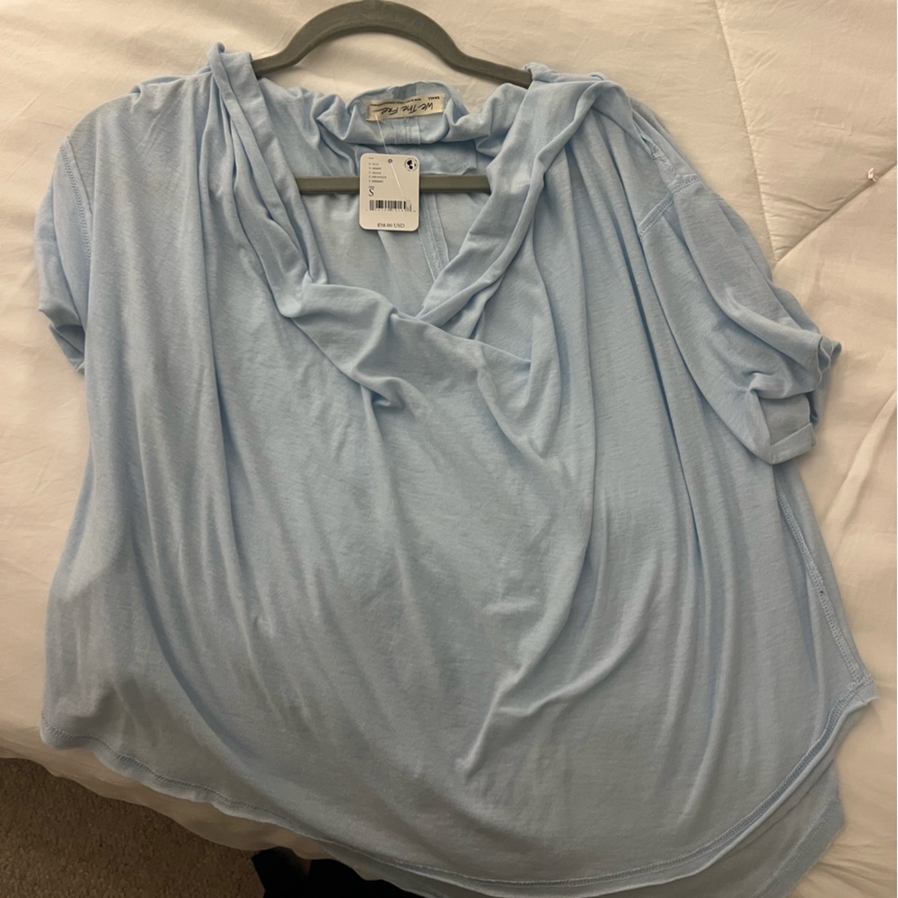 Free People We the Free NWT light blue tshirt - Picture 1 of 2